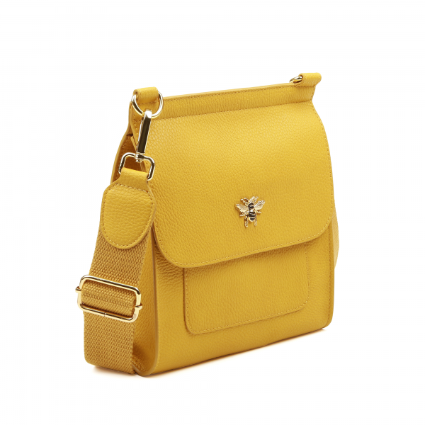 Alice Wheeler Bloomsbury Cross Body Bag - Mustard